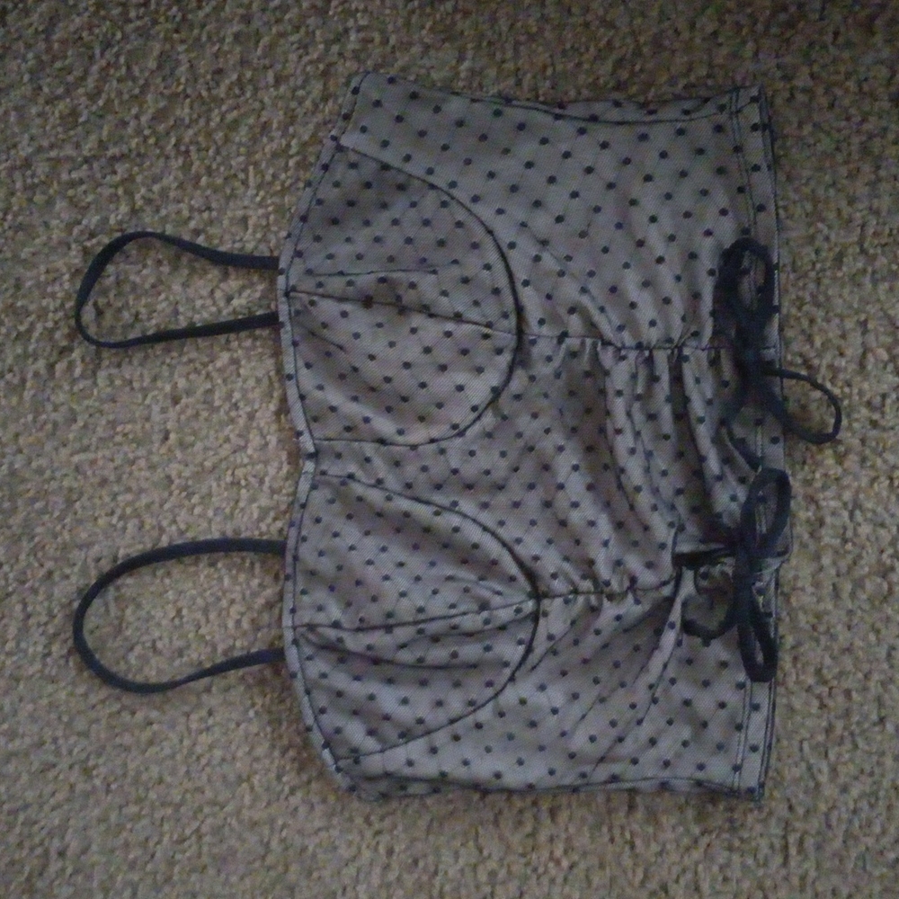 dotted lace tank top